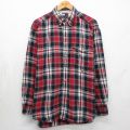 トミーヒルフィガー 90s 長袖シャツ チェック レッド XL | 古着