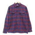 L★古着 パタゴニア 長袖 フランネル シャツ メンズ コットン エンジ他 チェック 26mar10