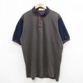 90s 半袖ポロシャツ KOCH ブラウン XL | 古着