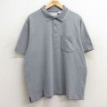 グランドスラム 90s 半袖ポロシャツ グレー XL | 古着