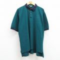 00s 半袖ポロシャツ 鹿の子 ブルー XL | 古着