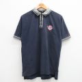 ハードロックカフェ 00s 半袖ポロシャツ 上海 ネイビー L | 古着