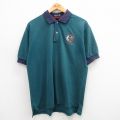 90s 半袖ポロシャツ 馬 グリーン XL | 古着