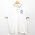 ヘインズ 00s 半袖ポロシャツ 鹿の子 ホワイト XL | 古着