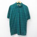カタリナ 半袖ポロシャツ グリーンチェック XL | 古着