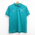 L★古着 半袖 ポロ シャツ メンズ 90年代 90s Smith USA製 青緑 24aug06 中古 トップス