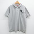 ROCA WEAR 半袖ポロシャツ 鹿の子 グレー XL | 古着