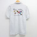 ヘインズ 00s 半袖ポロシャツ シカ グレー XL | 古着