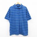XL★古着 JOS A BANK 半袖 ポロ シャツ メンズ 大きいサイズ 青他 ブルー 25apr26 中古 トップス