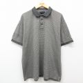 XL★古着 半袖 ポロ シャツ メンズ 大きいサイズ コットン グレー他 25may16 中古 トップス