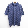 90s 半袖ポロシャツ ネイビー XL | 古着