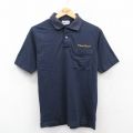S★古着 ヘインズ Hanes 半袖 ポロ シャツ メンズ 90年代 90s Union Special USA製 紺 ネイビー 25may23 中古 トップス