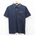 S★古着 ヘインズ Hanes 半袖 ポロ シャツ メンズ 90年代 90s Union Special USA製 紺 ネイビー 25may23 中古 トップス