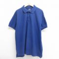 半袖ポロシャツ ブルー XL | 古着