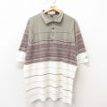 00s 半袖ポロシャツ ラグラン グリーン XL | 古着