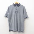 L★古着 半袖 ポロ シャツ メンズ 00年代 00s 鹿の子 コットン グレー 25jun02 中古 トップス