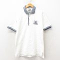 M★古着 リー Lee 半袖 ポロ シャツ メンズ 00年代 00s MLB ニューヨークヤンキース コットン 白 ホワイト メジャーリーグ ベースボール 野球 25jun02 中古 トップス