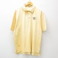 90s 半袖ポロシャツ ミシガンフットボール イエロー XL | 古着
