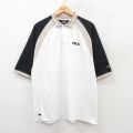 【50%OFF】XL★古着 フィラ FILA 半袖 ポロ シャツ メンズ 00年代 00s ワンポイントロゴ US OPEN テニス ラグラン 白他 ホワイト 25jun05 中古 トップス