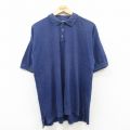 XL★古着 エディーバウアー 半袖 ブランド ポロ シャツ メンズ 00年代 00s 大きいサイズ コットン 紺 ネイビー 25jun05 中古 トップス