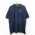 00s 半袖ポロシャツ GORDY NOEL ネイビー XL | 古着
