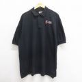 00s 半袖ポロシャツ ピザ ブラック XL | 古着