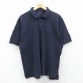 IZOD 半袖ポロシャツ ワンポイントロゴ ネイビー XL | 古着