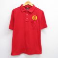 Dunbrooke 80s 半袖ポロシャツ CAPITAL ELECTRIC レッド L | 古着