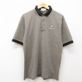 L★古着 半袖 ポロ シャツ メンズ 90年代 90s Misson inn コットン USA製 ベージュ系他 カーキ 25jul02 中古 トップス