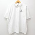 00s 半袖ポロシャツ 牛 ホワイト XL | 古着