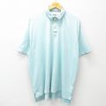 XL★古着 オービス ORVIS 半袖 ポロ シャツ メンズ 大きいサイズ コットン 水色 25jul02 中古 トップス
