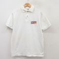 M★古着 半袖 ポロ シャツ メンズ 90年代 90s オールズモビル コットン USA製 白 ホワイト 25jul07 中古 トップス