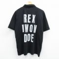 REX 半袖ポロシャツ ブラック XL | 古着