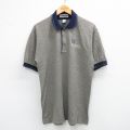 90s 半袖ポロシャツ Aeroderivative 総柄 カーキ L | 古着