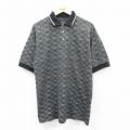 L★古着 グレッグノーマン 半袖 ポロ シャツ メンズ コットン 濃グレー他 25jul22 中古 トップス