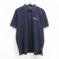 XL★古着 IZOD 半袖 ポロ シャツ メンズ バドワイザー ビール 濃紺 ネイビー 25jul22 中古 トップス