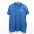 L★古着 ジャージーズ 半袖 ポロ シャツ メンズ 90年代 90s コンバース スタッフ USA製 青 ブルー 25jul22 中古 トップス