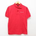 S★古着 半袖 ポロ シャツ メンズ 90年代 90s データゼネラル USA製 赤 レッド 25jul23 中古 トップス