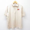 XL★古着 半袖 ポロ シャツ メンズ 00年代 00s Greenidge コットン ベージュ カーキ 25jul26 中古 トップス