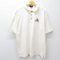 XL★古着 半袖 ポロ シャツ メンズ 00年代 00s ピッツバーグ 鹿の子 大きいサイズ コットン 生成り 25jul26 中古 トップス
