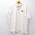 XL★古着 Dunbrooke 半袖 ポロ シャツ メンズ 90年代 90s Osage 鹿の子 大きいサイズ コットン USA製 生成り 25jul26 中古 トップス