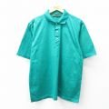 XL★古着 半袖 ポロ シャツ メンズ 90年代 90s コットン イタリア製 緑 グリーン 25jul30 中古 トップス