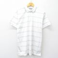ラルフローレン 90s 半袖ポロシャツ ホワイトボーダー L | 古着