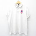 フルーツオブザルーム 90s 半袖ポロシャツ ノースアメリカン ホワイト XL | 古着