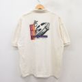 XL★古着 半袖 ポロ シャツ メンズ 90年代 90s LIME ROCK 大きいサイズ コットン USA製 生成り 25aug20 中古 トップス