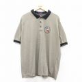 【50%OFF】XL★古着 キングルイ 半袖 ポロ シャツ メンズ 90年代 90s トカゲ 大きいサイズ USA製 ベージュ系他 カーキ 25aug23 中古 トップス