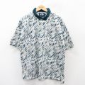 XL★古着 半袖 ポロ シャツ メンズ ゴルフ 東芝 緑他 グリーン 【spe】 25aug23 中古 トップス