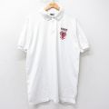 XL★古着 フルーツオブザルーム 半袖 ポロ シャツ メンズ 90年代 90s EDDY 大きいサイズ 白 ホワイト 25aug27 中古 トップス