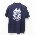 【50%OFF】M★古着 半袖 ポロ シャツ メンズ 90年代 90s GENNY LIGHT USA製 紺 ネイビー 25aug27 中古 トップス