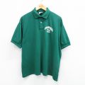 XL★古着 半袖 ポロ シャツ メンズ 90年代 90s CHARGERS USA製 緑 グリーン 25sep02 中古 トップス